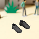 Maxbell 1/6 Scale Shoes Sturdy Trendy Handmade for 12 inch Action Figures Doll Model Black