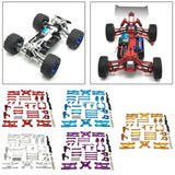 Maxbell RC Front Rear Arm Steering Cups Linkage Rod for 1:14 Scale RC 144018 Vehicle red