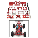 Maxbell RC Front Rear Arm Steering Cups Linkage Rod for 1:14 Scale RC 144018 Vehicle red