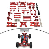 Maxbell RC Front Rear Arm Steering Cups Linkage Rod for 1:14 Scale RC 144018 Vehicle red