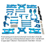Maxbell RC Front Rear Arm Steering Cups Linkage Rod for 1:14 Scale RC 144018 Vehicle blue