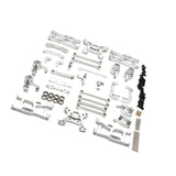 Maxbell RC Front Rear Arm Steering Cups Linkage Rod for 1:14 Scale RC 144018 Vehicle silver