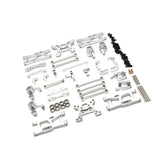 Maxbell RC Front Rear Arm Steering Cups Linkage Rod for 1:14 Scale RC 144018 Vehicle silver