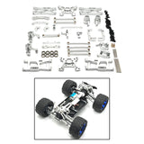 Maxbell RC Front Rear Arm Steering Cups Linkage Rod for 1:14 Scale RC 144018 Vehicle silver