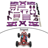 Maxbell RC Front Rear Arm Steering Cups Linkage Rod for 1:14 Scale RC 144018 Vehicle purple