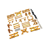 Maxbell RC Front Rear Arm Steering Cups Linkage Rod for 1:14 Scale RC 144018 Vehicle gold