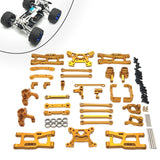 Maxbell RC Front Rear Arm Steering Cups Linkage Rod for 1:14 Scale RC 144018 Vehicle gold
