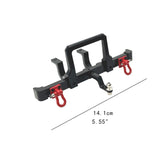 Maxbell 1/12 RC Front Rear Bumper Upgrade Part for MN82 LC79 RC Crawler Vehicles DIY black Front