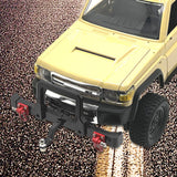 Maxbell 1/12 RC Front Rear Bumper Upgrade Part for MN82 LC79 RC Crawler Vehicles DIY black Front
