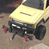 Maxbell 1/12 RC Front Rear Bumper Upgrade Part for MN82 LC79 RC Crawler Vehicles DIY black Front