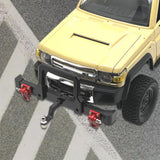 Maxbell 1/12 RC Front Rear Bumper Upgrade Part for MN82 LC79 RC Crawler Vehicles DIY black Front