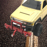 Maxbell 1/12 RC Front Rear Bumper Upgrade Part for MN82 LC79 RC Crawler Vehicles DIY red Front