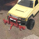 Maxbell 1/12 RC Front Rear Bumper Upgrade Part for MN82 LC79 RC Crawler Vehicles DIY red Front