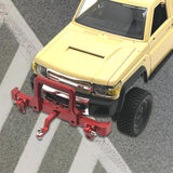 Maxbell 1/12 RC Front Rear Bumper Upgrade Part for MN82 LC79 RC Crawler Vehicles DIY red Front