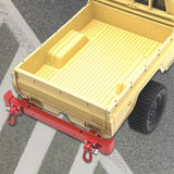 Maxbell 1/12 RC Front Rear Bumper Upgrade Part for MN82 LC79 RC Crawler Vehicles DIY red Rear