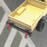 Maxbell 1/12 RC Front Rear Bumper Upgrade Part for MN82 LC79 RC Crawler Vehicles DIY black Rear