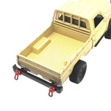 Maxbell 1/12 RC Front Rear Bumper Upgrade Part for MN82 LC79 RC Crawler Vehicles DIY black Rear