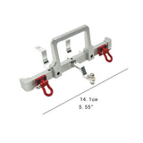Maxbell 1/12 RC Front Rear Bumper Upgrade Part for MN82 LC79 RC Crawler Vehicles DIY silver Front