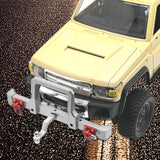 Maxbell 1/12 RC Front Rear Bumper Upgrade Part for MN82 LC79 RC Crawler Vehicles DIY silver Front