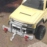 Maxbell 1/12 RC Front Rear Bumper Upgrade Part for MN82 LC79 RC Crawler Vehicles DIY silver Front