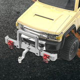 Maxbell 1/12 RC Front Rear Bumper Upgrade Part for MN82 LC79 RC Crawler Vehicles DIY silver Front