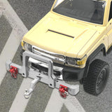Maxbell 1/12 RC Front Rear Bumper Upgrade Part for MN82 LC79 RC Crawler Vehicles DIY silver Front