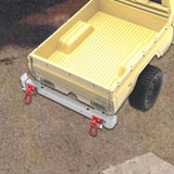 Maxbell 1/12 RC Front Rear Bumper Upgrade Part for MN82 LC79 RC Crawler Vehicles DIY silver Rear
