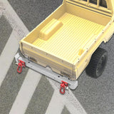 Maxbell 1/12 RC Front Rear Bumper Upgrade Part for MN82 LC79 RC Crawler Vehicles DIY silver Rear