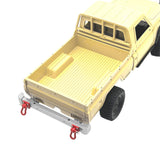 Maxbell 1/12 RC Front Rear Bumper Upgrade Part for MN82 LC79 RC Crawler Vehicles DIY silver Rear