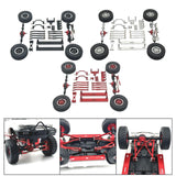 Maxbell 1/16 RC Upgrades Kit Front and Rear Shock Tower for C64 Model Truck DIY Accs red