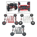 Maxbell 1/16 RC Upgrades Kit Front and Rear Shock Tower for C64 Model Truck DIY Accs red