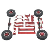 Maxbell 1/16 RC Upgrades Kit Front and Rear Shock Tower for C64 Model Truck DIY Accs red