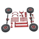 Maxbell 1/16 RC Upgrades Kit Front and Rear Shock Tower for C64 Model Truck DIY Accs red