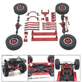 Maxbell 1/16 RC Upgrades Kit Front and Rear Shock Tower for C64 Model Truck DIY Accs red