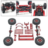 Maxbell 1/16 RC Upgrades Kit Front and Rear Shock Tower for C64 Model Truck DIY Accs red