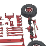 Maxbell 1/16 RC Upgrades Kit Front and Rear Shock Tower for C64 Model Truck DIY Accs red