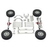 Maxbell 1/16 RC Upgrades Kit Front and Rear Shock Tower for C64 Model Truck DIY Accs argent