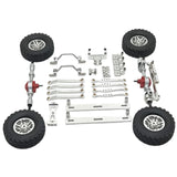 Maxbell 1/16 RC Upgrades Kit Front and Rear Shock Tower for C64 Model Truck DIY Accs argent