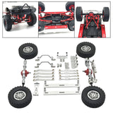 Maxbell 1/16 RC Upgrades Kit Front and Rear Shock Tower for C64 Model Truck DIY Accs argent