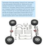 Maxbell 1/16 RC Upgrades Kit Front and Rear Shock Tower for C64 Model Truck DIY Accs argent