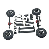Maxbell 1/16 RC Upgrades Kit Front and Rear Shock Tower for C64 Model Truck DIY Accs black