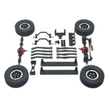 Maxbell 1/16 RC Upgrades Kit Front and Rear Shock Tower for C64 Model Truck DIY Accs black