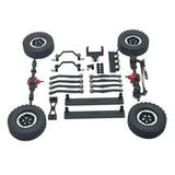 Maxbell 1/16 RC Upgrades Kit Front and Rear Shock Tower for C64 Model Truck DIY Accs black