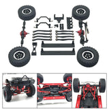 Maxbell 1/16 RC Upgrades Kit Front and Rear Shock Tower for C64 Model Truck DIY Accs black