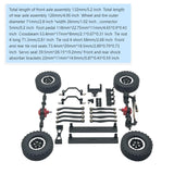 Maxbell 1/16 RC Upgrades Kit Front and Rear Shock Tower for C64 Model Truck DIY Accs black