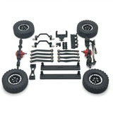 Maxbell 1/16 RC Upgrades Kit Front and Rear Shock Tower for C64 Model Truck DIY Accs black