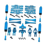 Maxbell 1/10 1/12 RC Car Upgrade Set Front and Rear Shock Absorbers for Wltoys 12402 Blue