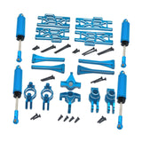 Maxbell 1/10 1/12 RC Car Upgrade Set Front and Rear Shock Absorbers for Wltoys 12402 Blue