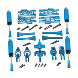 Maxbell 1/10 1/12 RC Car Upgrade Set Front and Rear Shock Absorbers for Wltoys 12402 Blue