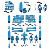 Maxbell 1/10 1/12 RC Car Upgrade Set Front and Rear Shock Absorbers for Wltoys 12402 Blue